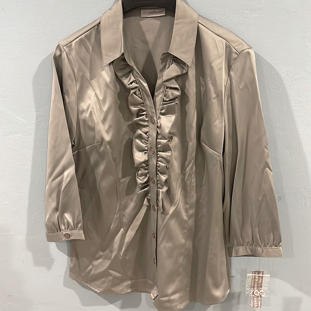 Silky grey blouse